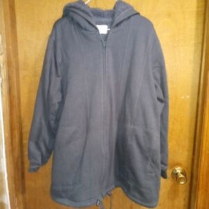 Men's Black Hooded Jacket